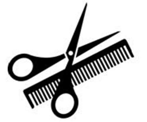 Comb scissors loyalty card - comb,