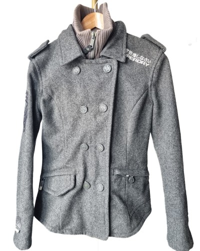 Superdry navy label wool blend - superdry,