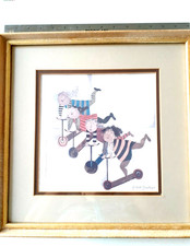 Graciela Rodo Boulanger "LES TROTINETTES" SCOOTERS  licensed signed framed