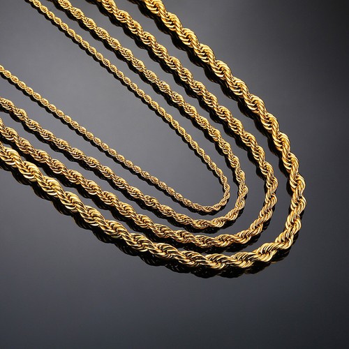 Gold 5mm twisted - gold, rope