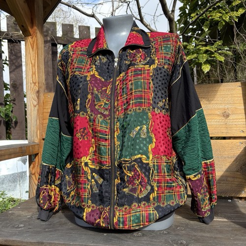 Vintage tartan bomber jacket - tartan,