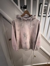 Adidas Women's Pink Tie-Dye Cotton Blend Pullover Hoodie Hoody. XS￼