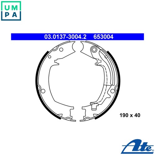 Brake shoe set parking - brake,