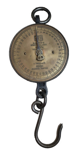 Vintage salter brass iron - salter's, brass/iron