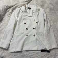 shelby rose white blazer with