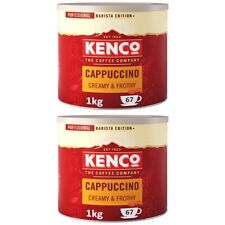 Kenco Cappuccino Creamy & Frothy Instant Coffee Powder Tins 2x1Kg - 134 Servings