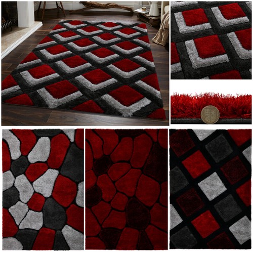 Shaggy rugs for living room - 3d,