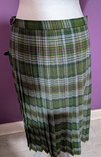 Vintage green tartan womens