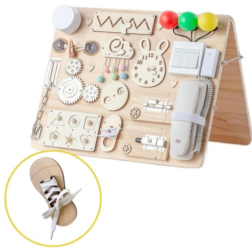Montessori busy board diy - montessori,