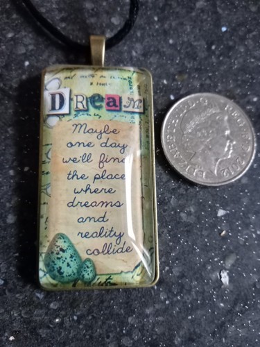Handmade glass cameo necklace - handmade,