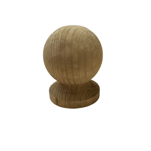 Wooden ball finial - for, 100mm