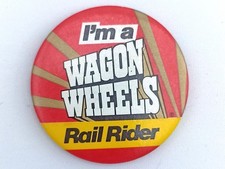 I'm a Wagon Wheels British Rail Rider badge 1980s 80s vintage train railway club