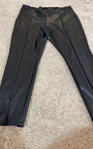 Express solid black faux - black,