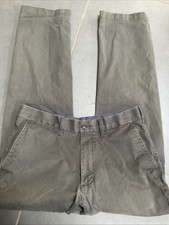 M&S Blue Harbour HERITAGE Dk Green Jeans/Chino Zip Fly Soft touch W32 L29