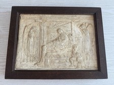 Vintage Nativity Scene Plaster