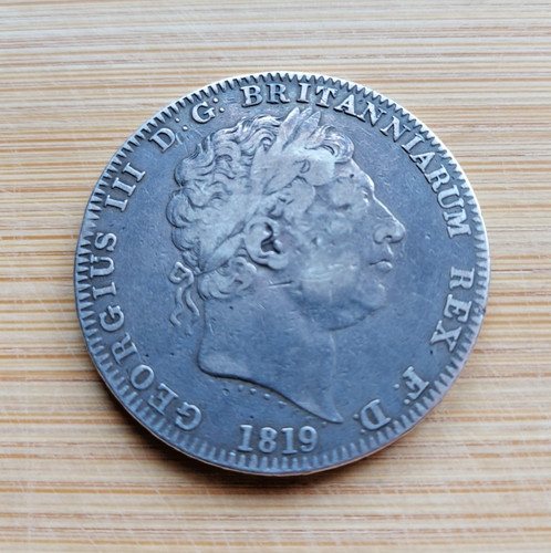 1819 george iii silver - 1819, crown