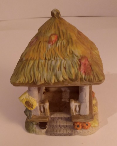 Ceramic thatched roof gazebo - ceramic,