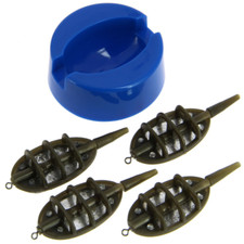 4 X INLINE METHOD FEEDERS AND MOULD SET NGT CARP FISHING TACKLE SET UP