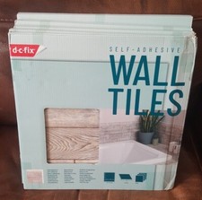 d-c-fix RUSTIC OAK self adhesive waterproof vinyl wall tiles - 30.5 x 30.5cm