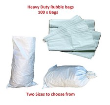 100 x Rubble Sacks Rubbish /