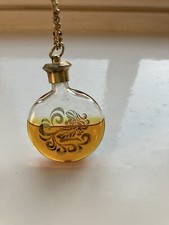 RARE Vintage Perfume Bottle on a Necklace - Max Factor Aquarius