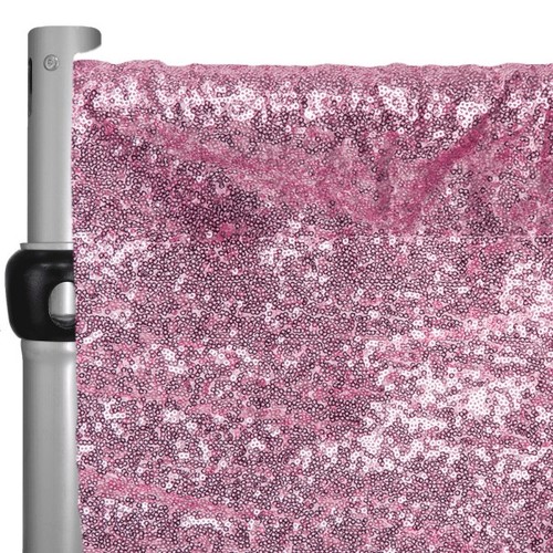 Pink sequin backdrop curtain - sequin,