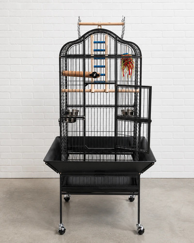 Large parrot cage - play, top