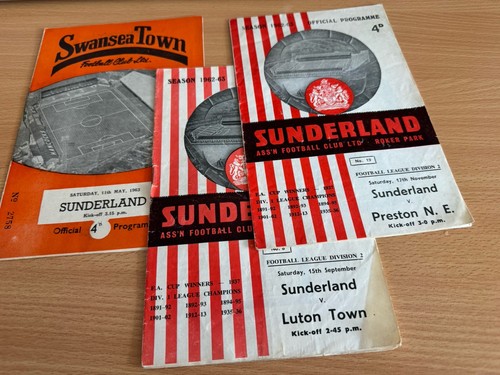 Sunderland programmes 1962 - programmes, 1962-63