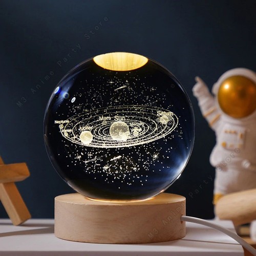 Crystal ball night light - 3d,
