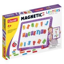 Quercetti Magnetino Letters Magnetic Board Easel Alphabet Kid Learning Toy 48pcs