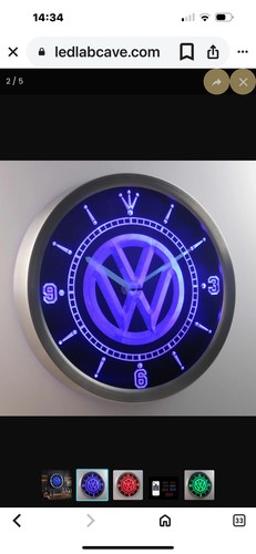 Volkswagen car neon sign - vw,