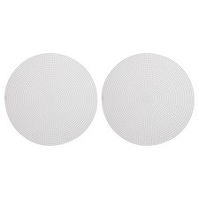 Plastic Mesh Canvas Sheet 20cm/ 8" White Round Blank Canvas, Pack of 2