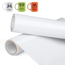 Matt White Permanent Vinyl Roll 12"x18ft – Cricut Silhouette Craft Decal