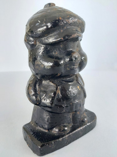 Vintage cast iron door stop - vintage,