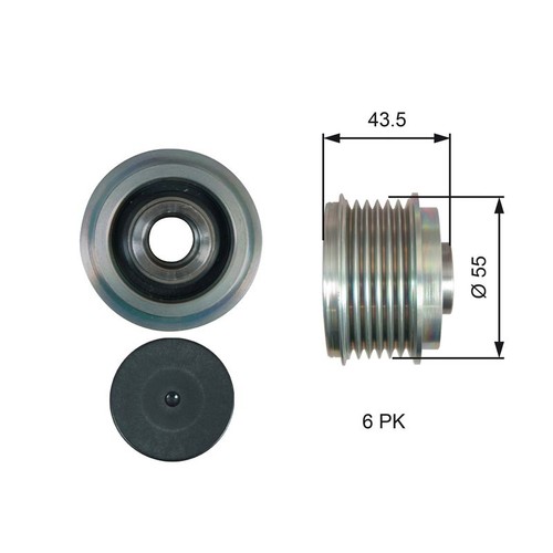 Alternator freewheel clutch - freewheel,