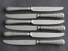Set of Six Christofle Capricorne Liane Stainless Steel 7 3/4" Dessert Knives