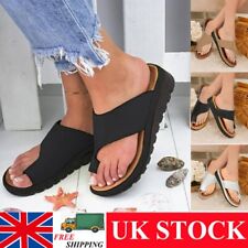 Women Summer Sandals Comfy Open Slippers Flats Orthopedic Bunion Corrector
