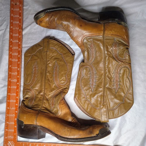 Vintage tony lama cowboy boots - vintage,