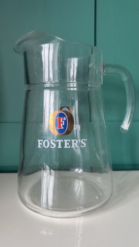 Fosters pint glass - 4, pitcher