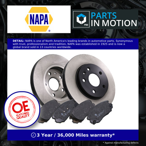 Vented brake discs and - 2x,
