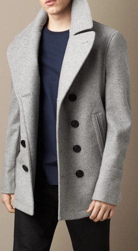Burberry men gray wool - burberry,