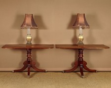 Antique pair mahogany - pair, side