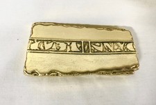 Star Trek, Deep Space Nine, Gold Pressed Latinum Bar, Real Prop Replica, Metal, 