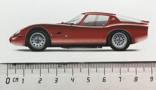 Sticker decal alfa romeo tz2 - romeo,