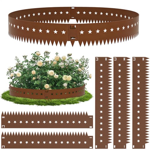 Corten steel lawn edging - corten,