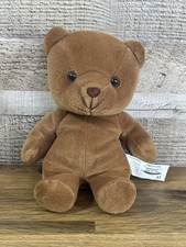 VINTAGE 1999 MAJOR LEAGUE BASEBALL TEDDY BEAR  BEANBAG PLUSH BROWN BEAR