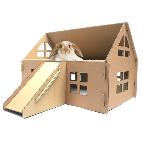 Cardboard animal house hamster - animal,