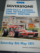SILVERSTONE INTERNATIONAL 1971 PRORAMME JO SIFFERT BRM JACKY ICKX CHRIS AMON F1