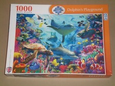 (2021) FX SCHMID 1000 Piece Jigsaw Puzzle - DOLPHIN'S PLAYGROUND - COMPLETE