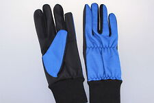 1 Pair Blue/Black Men's Warm Winter Golf Gloves Windstopper Suregrip M, L,XL New